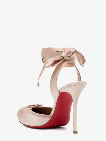 CHRISTIAN LOUBOUTIN - Cassia Lace Up 100 Satin Pumps