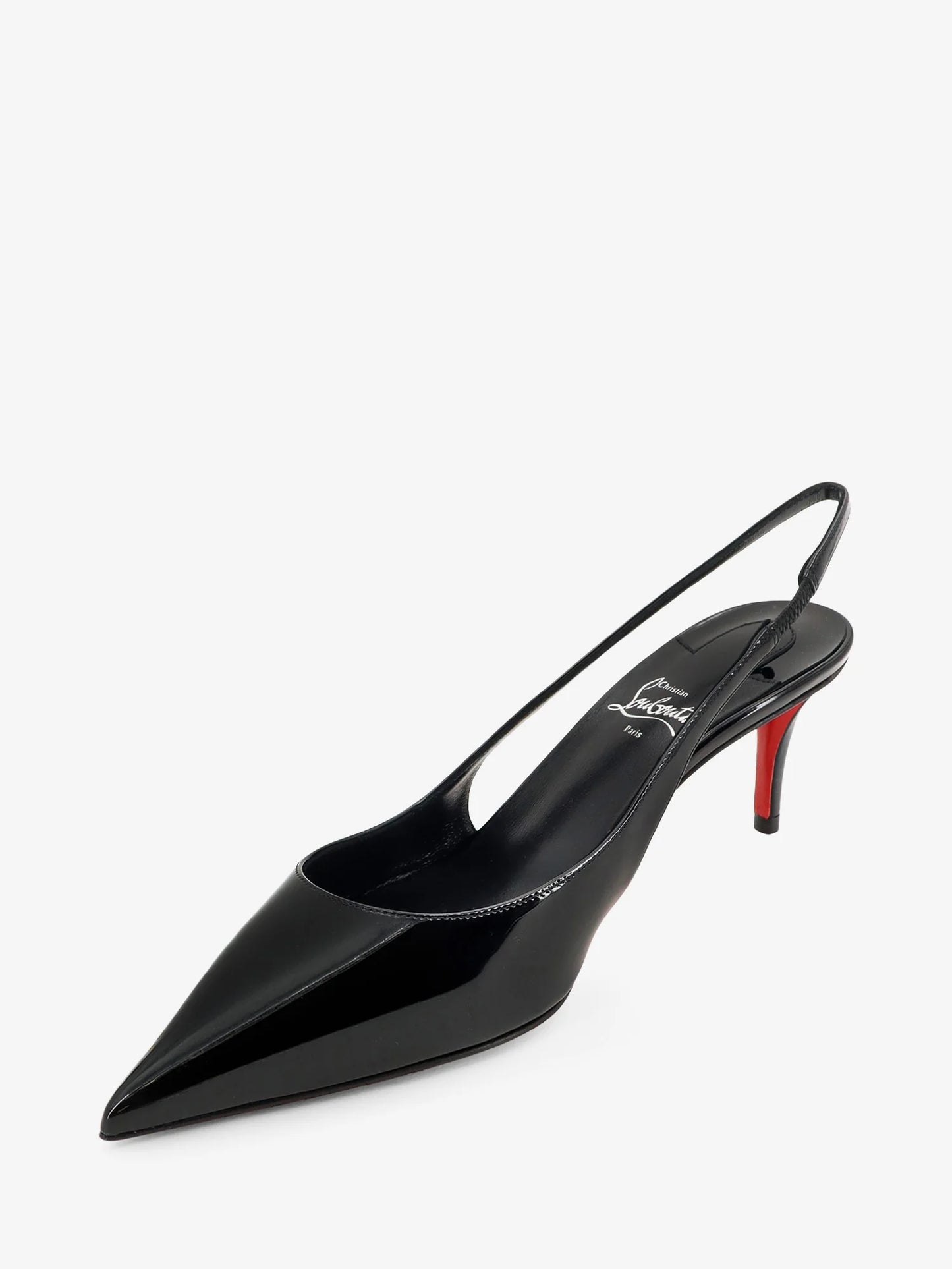 CHRISTIAN LOUBOUTIN - Miss Z patent leather slingback pumps