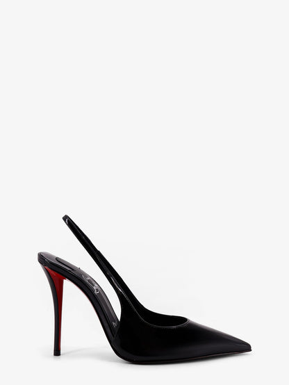 Christian Louboutin Miss Z patent leather slingback décolleté - Black