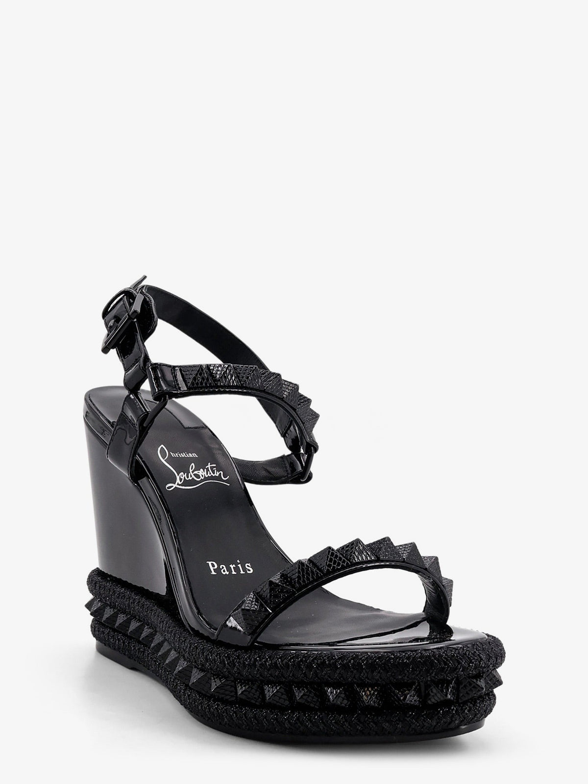 Christian Louboutin Pyra Clou leather sandals - Black