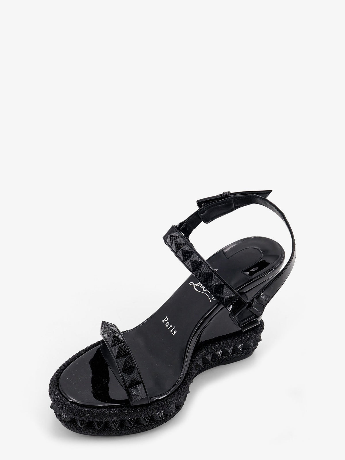 Christian Louboutin Pyra Clou leather sandals - Black
