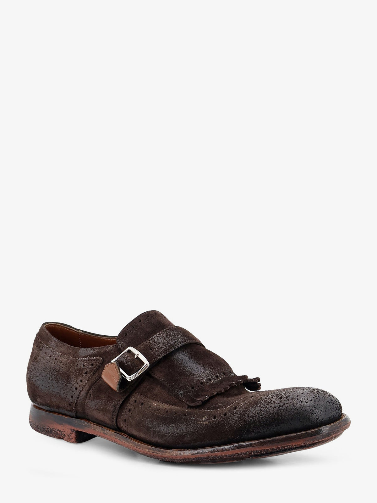 Church's Shanghai loafers in vintage-effect suede - Brown