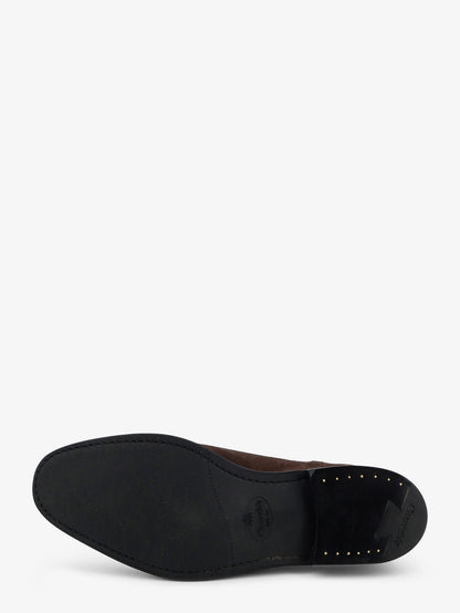 Church's Vintage-effect suede boots - Ebony