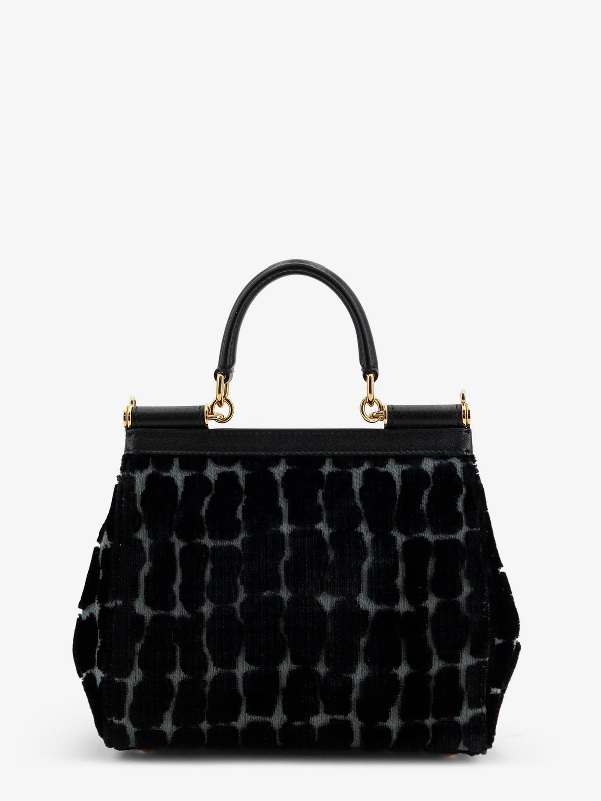 Dolce & Gabbana Sicily velvet handbag - Neroantracite