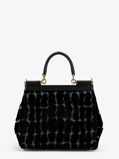 Dolce & Gabbana Sicily velvet handbag - Neroantracite