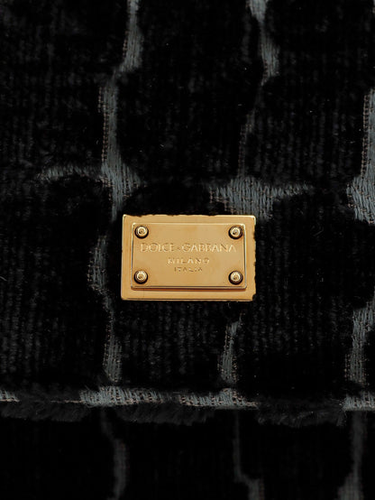 Dolce & Gabbana Sicily velvet handbag - Neroantracite