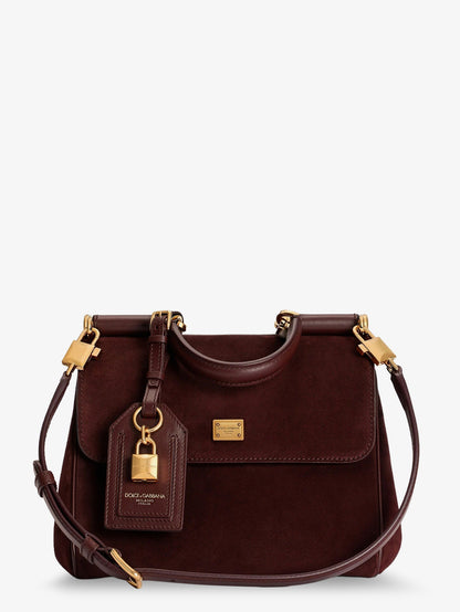Dolce & Gabbana My Sicily suede handbag - Bordeaux
