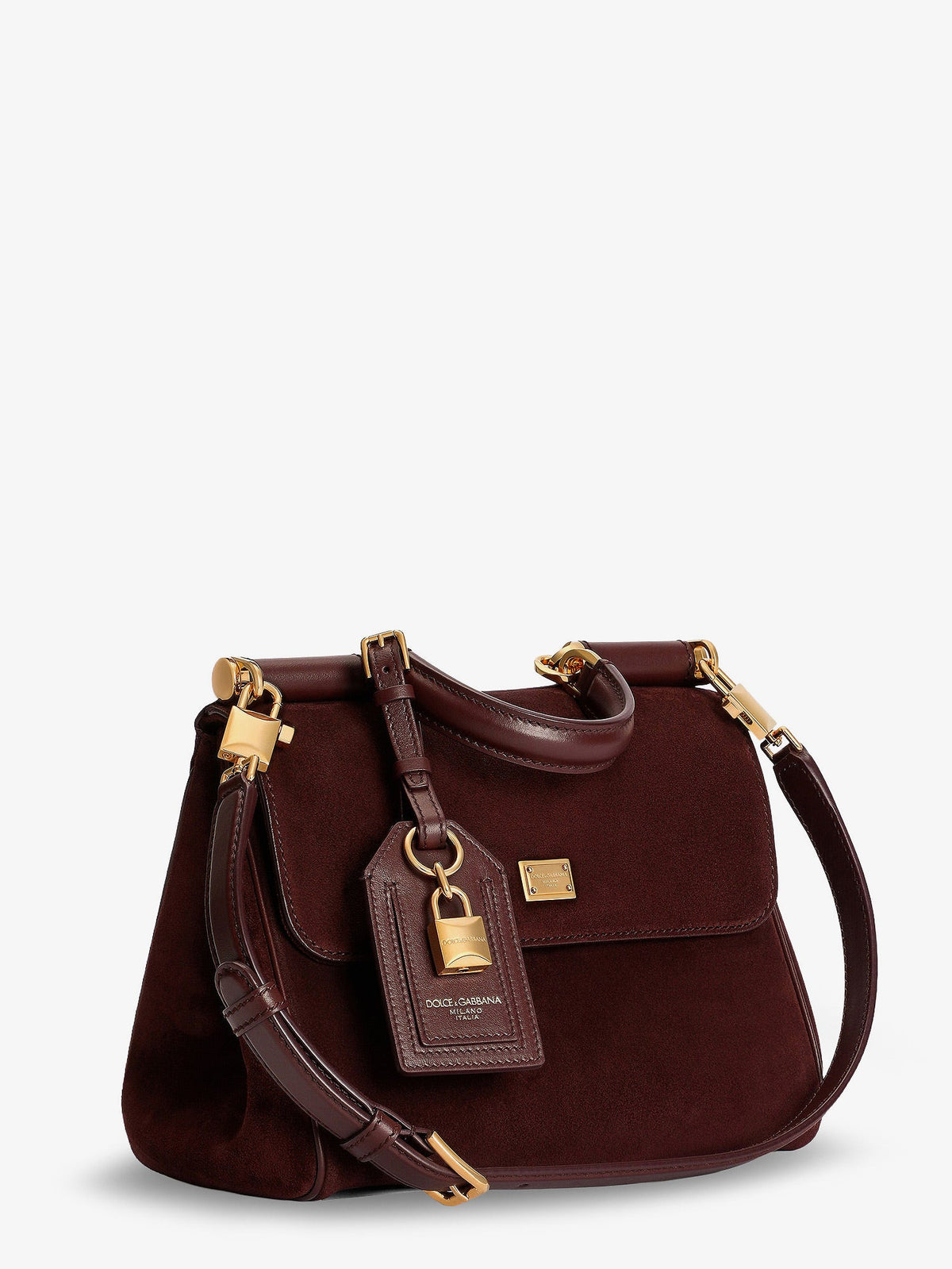 Dolce & Gabbana My Sicily suede handbag - Bordeaux