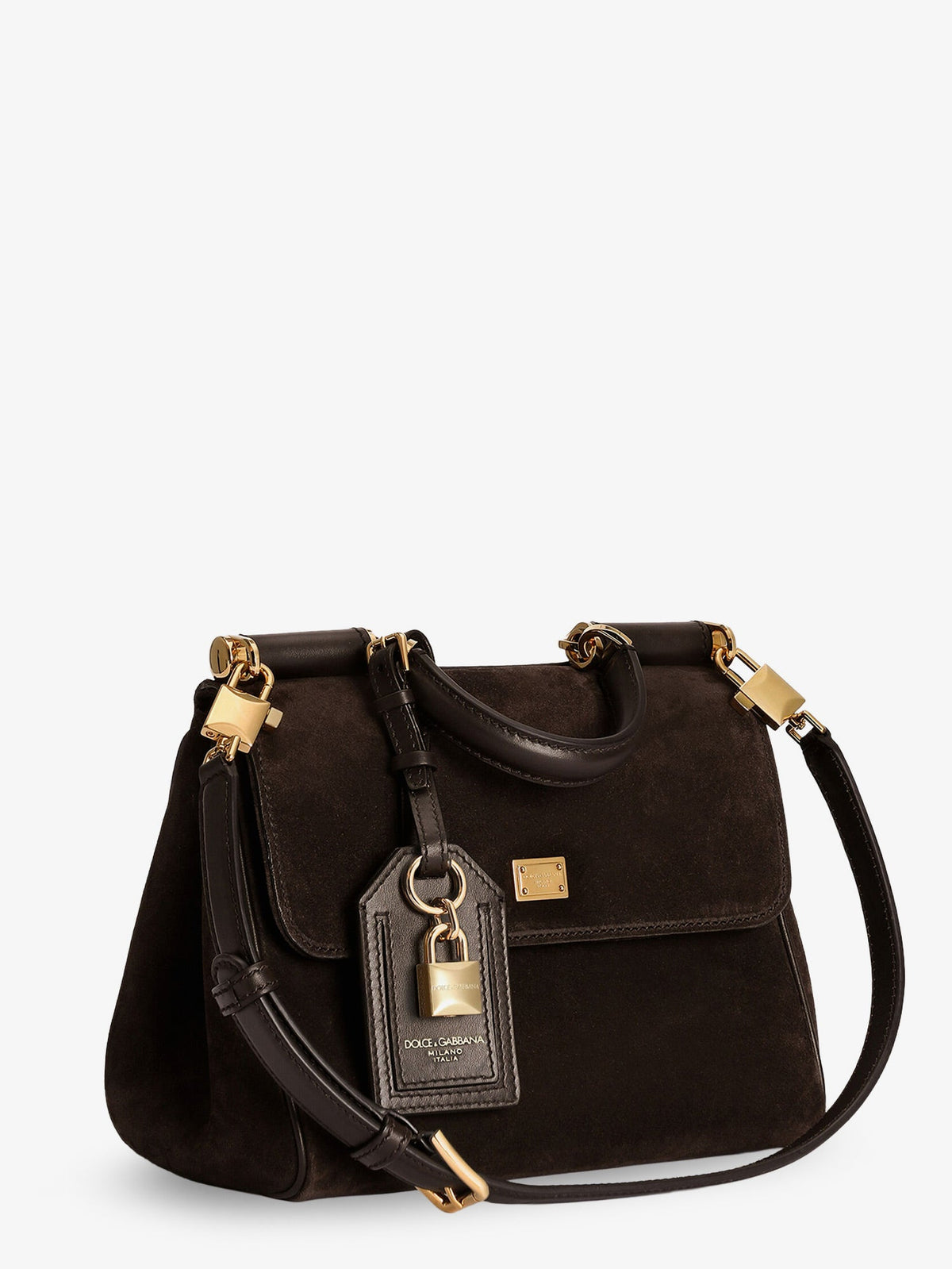 Dolce & Gabbana My Sicily handbag in suede - Ebanomoro