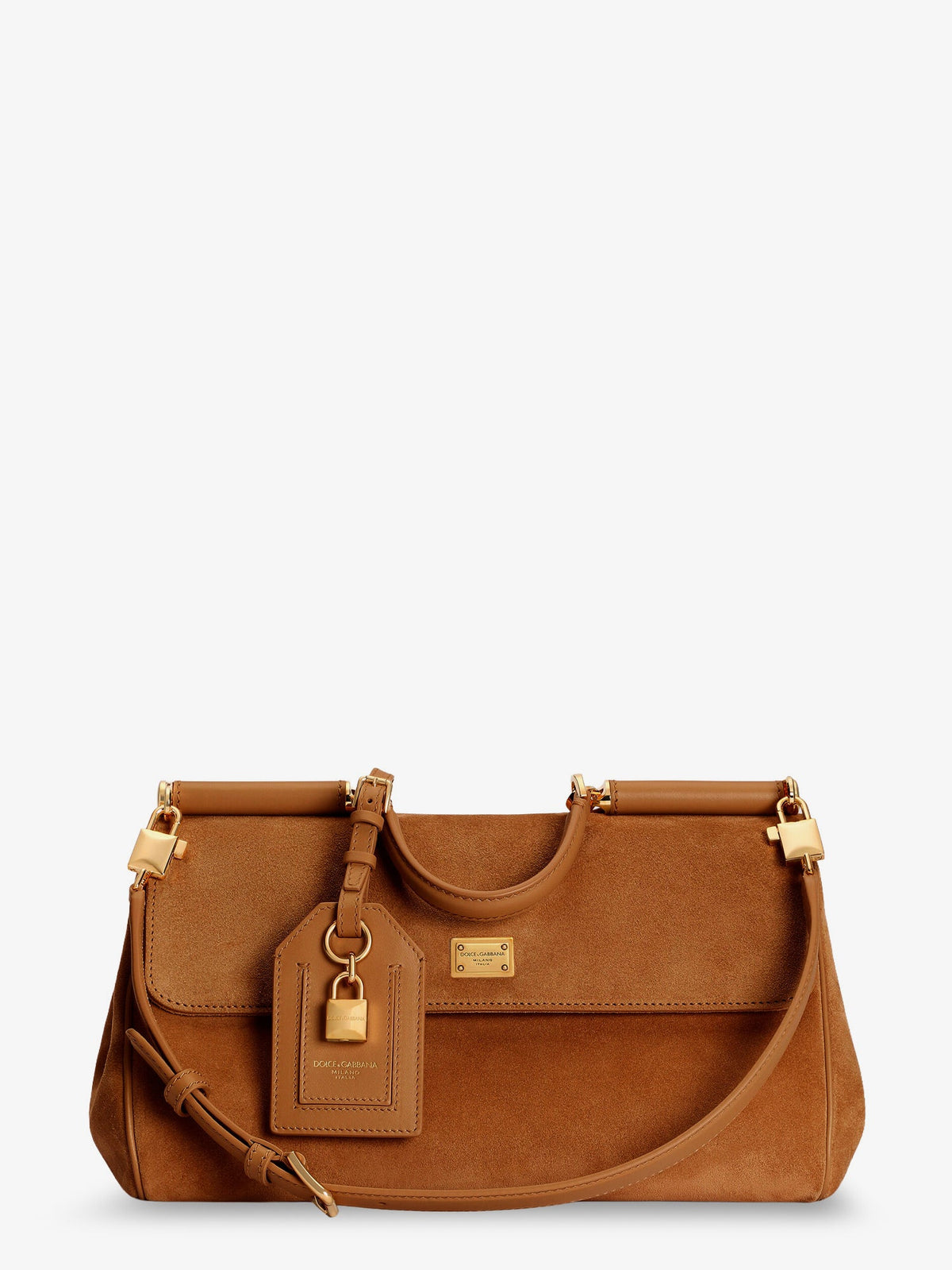 Dolce & Gabbana My Sicily suede shoulder bag - Cammellocaramello