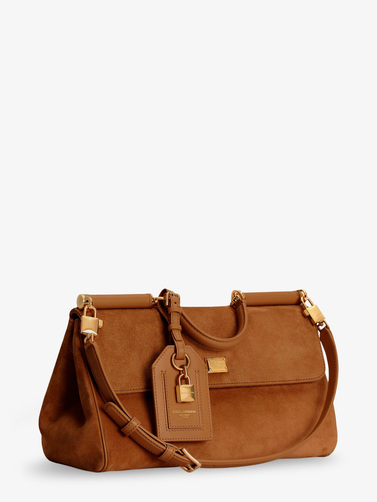 Dolce & Gabbana My Sicily suede shoulder bag - Cammellocaramello