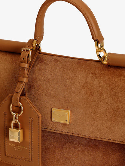 Dolce & Gabbana My Sicily suede shoulder bag - Cammellocaramello