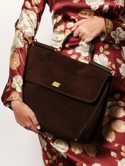 DOLCE & GABBANA - My Sicily suede handbag