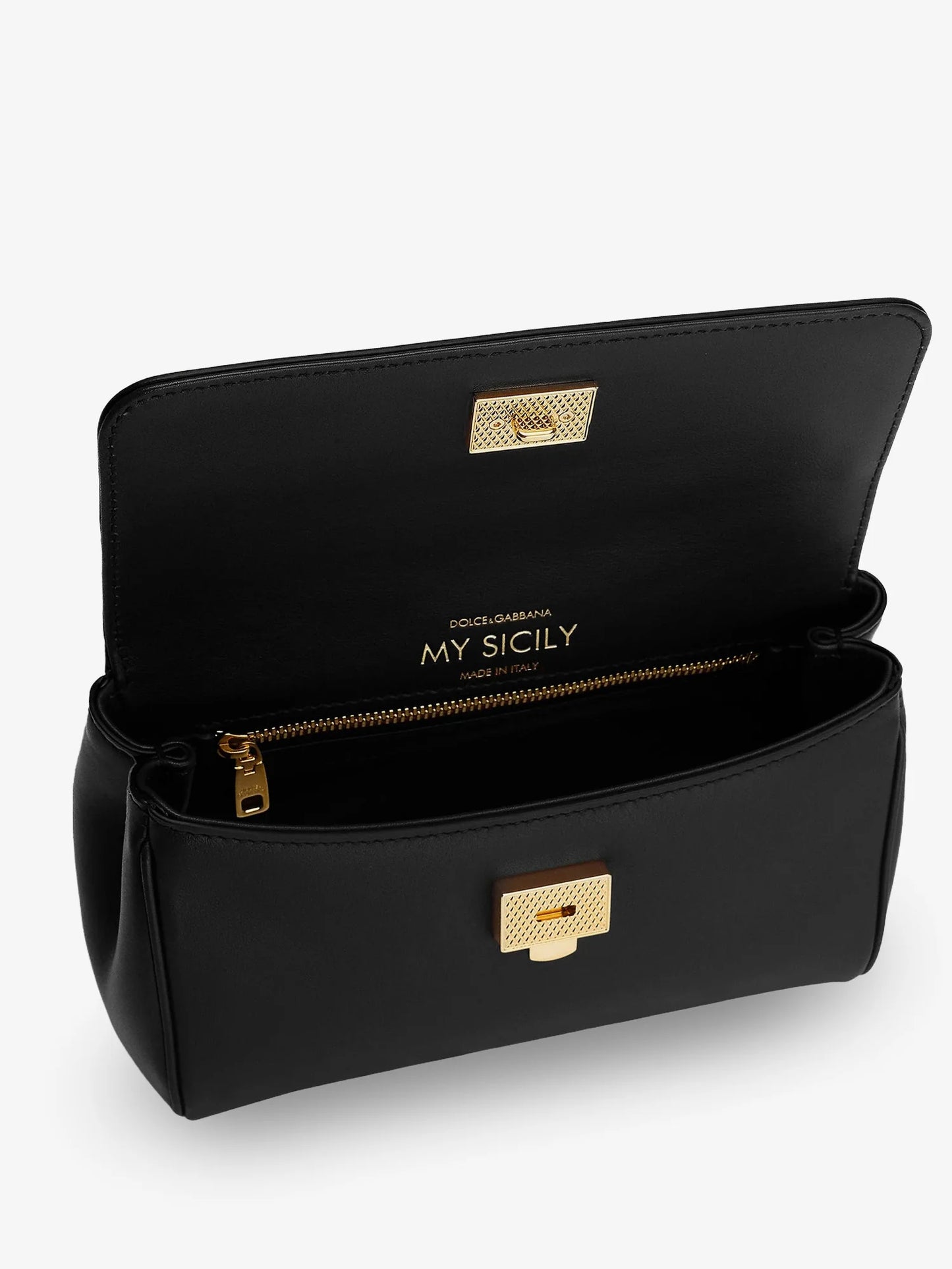 DOLCE & GABBANA - My Sicily Mini Leather Handbag