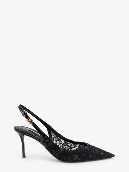 Dolce & Gabbana Lace décolleté - Nero