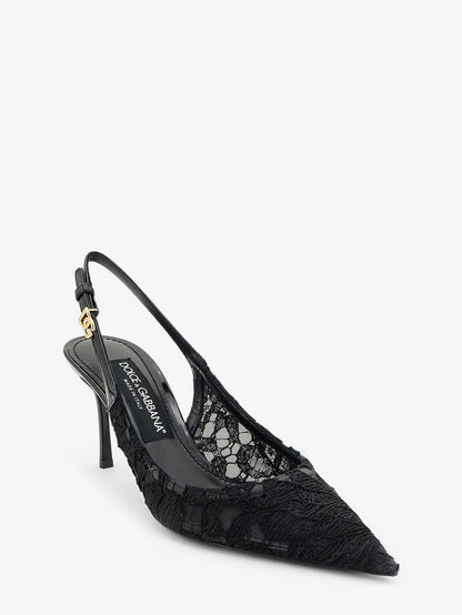 Dolce & Gabbana Lace décolleté - Nero