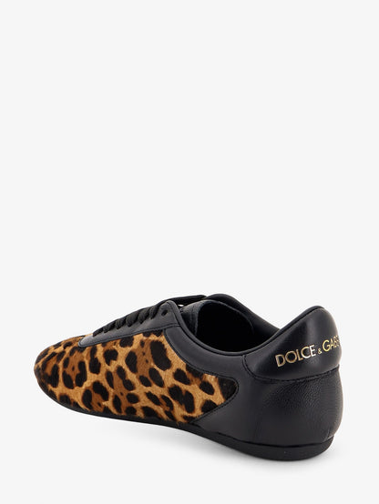 Dolce & Gabbana Ponyskin sneakers with metal DG logo - Leofnaturale