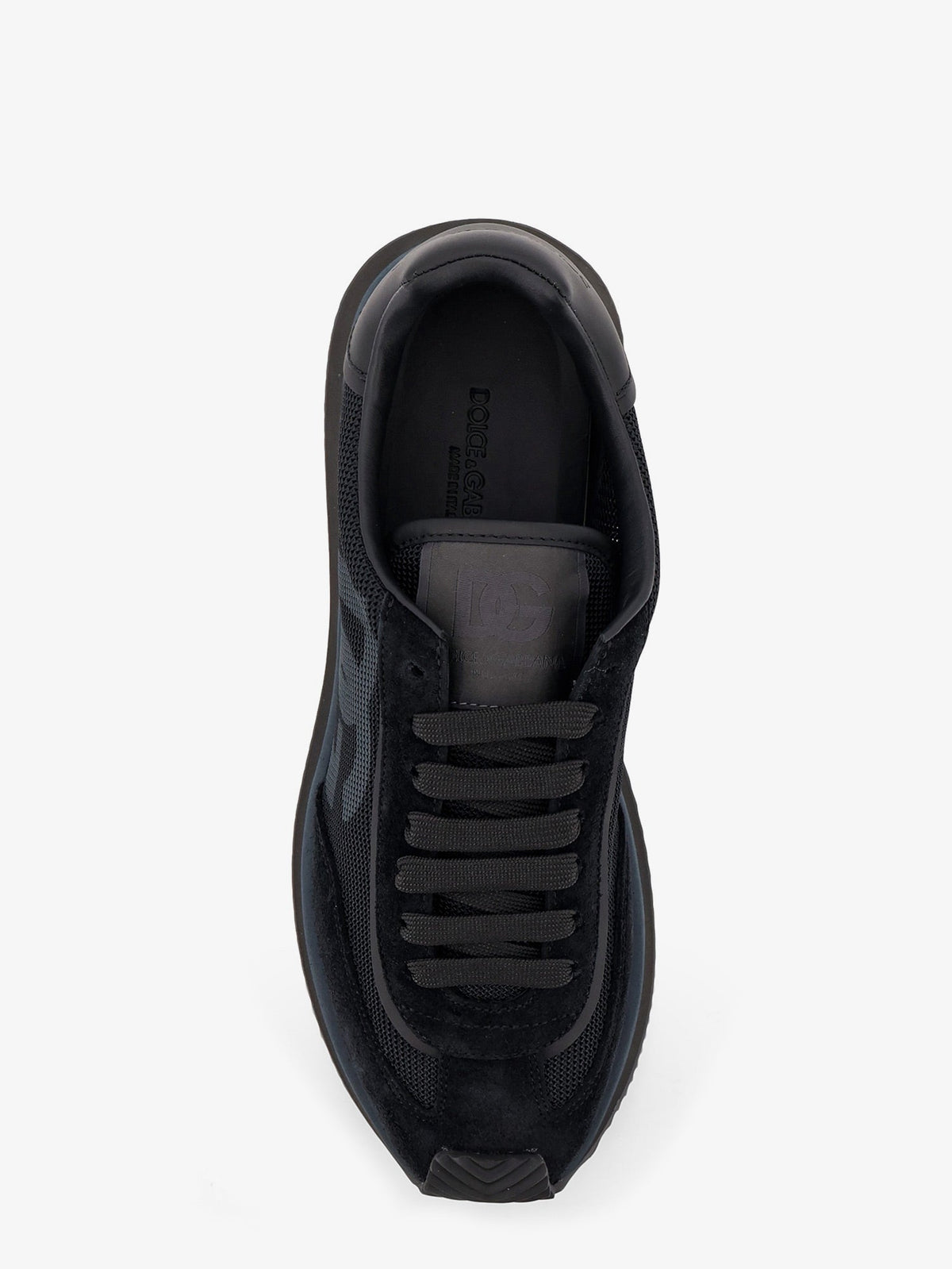 Dolce & Gabbana DG Cushion sneakers in nylon with suede inserts - Neronero