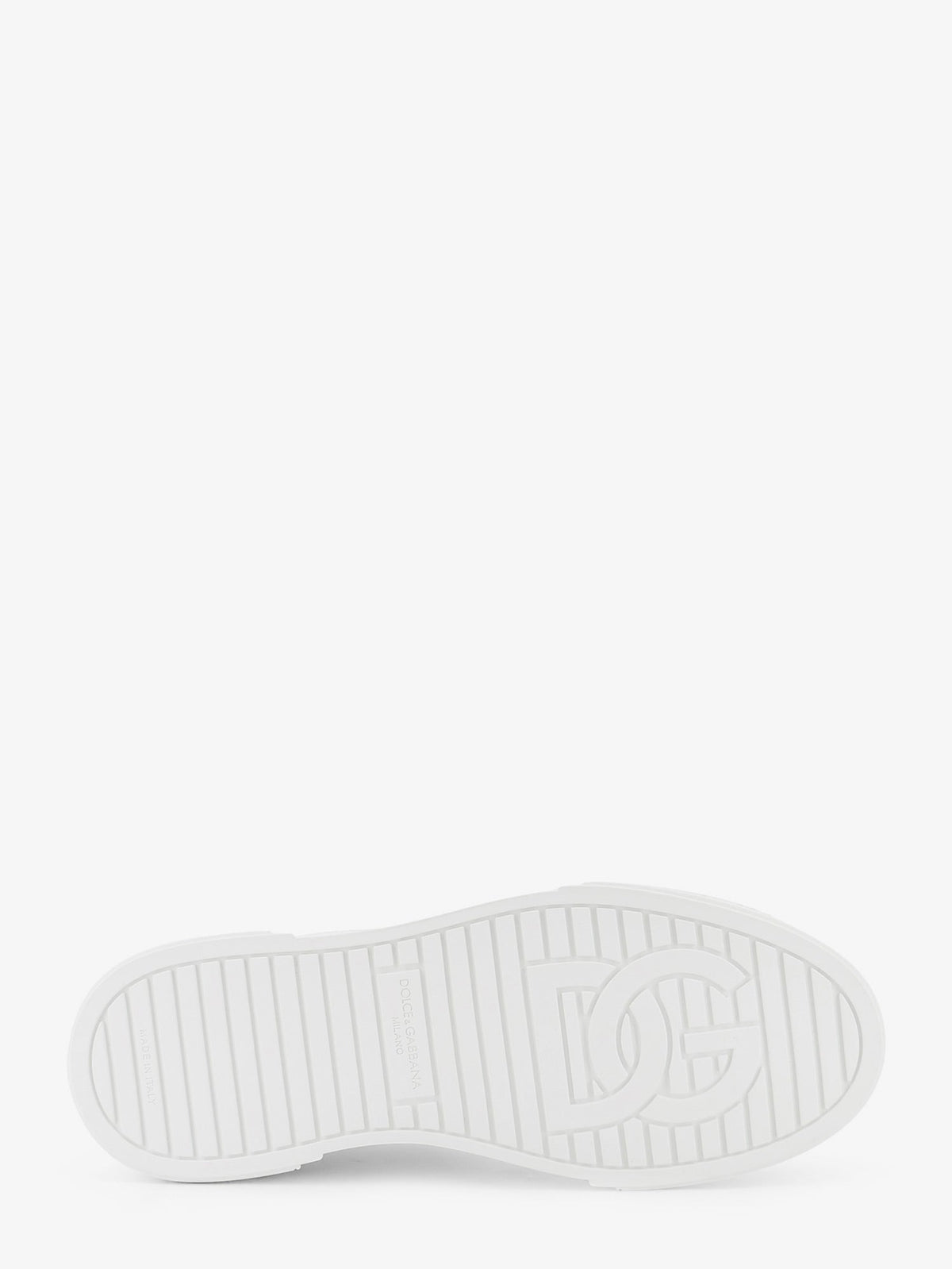 Dolce & Gabbana Portofino leather sneakers - Bianco Ottico