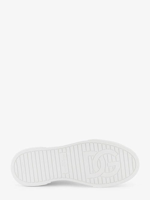 Dolce & Gabbana Portofino leather sneakers - Bianco Ottico