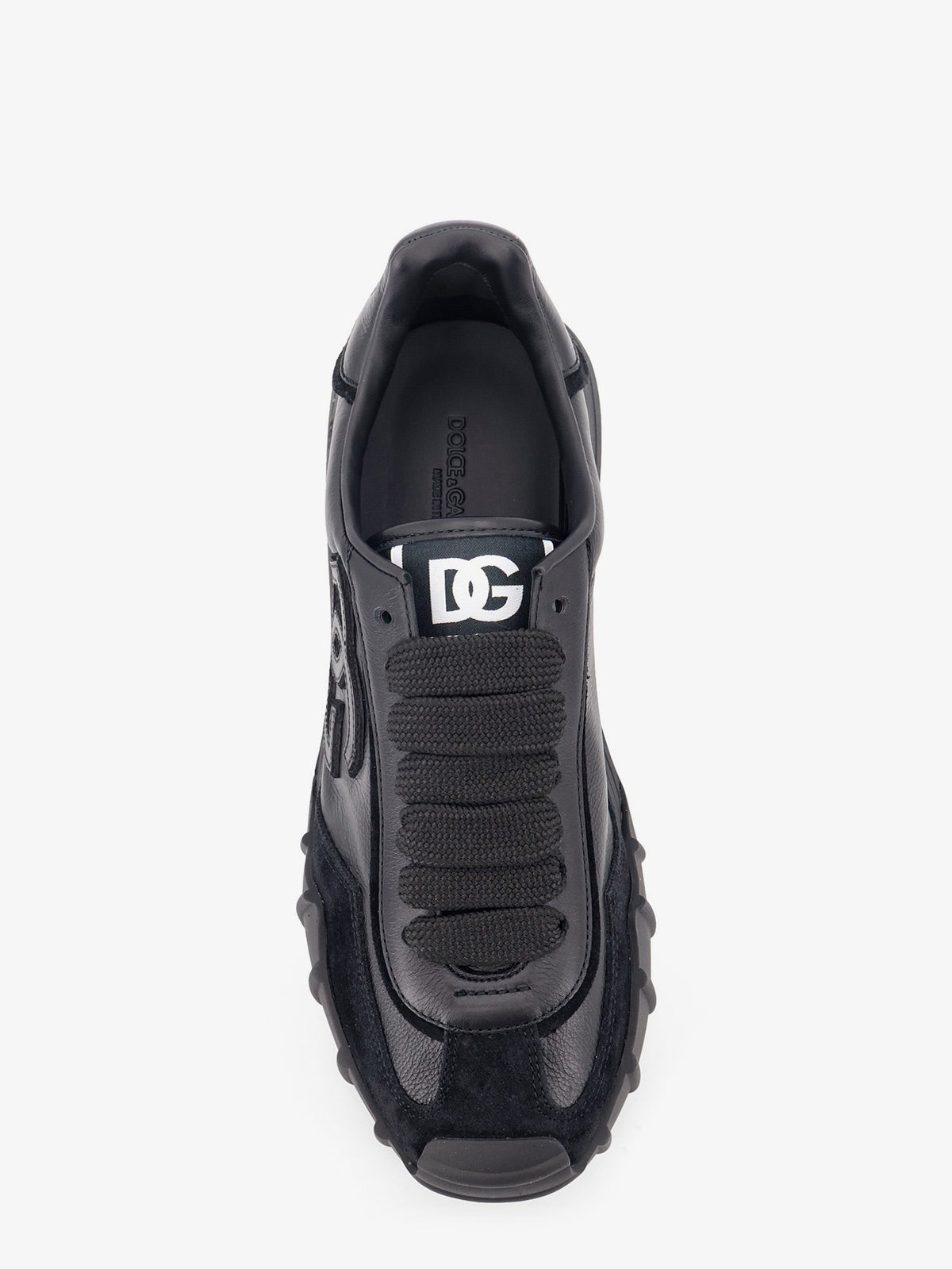Dolce & Gabbana DG Athletic leather sneakers - Nero/Nero
