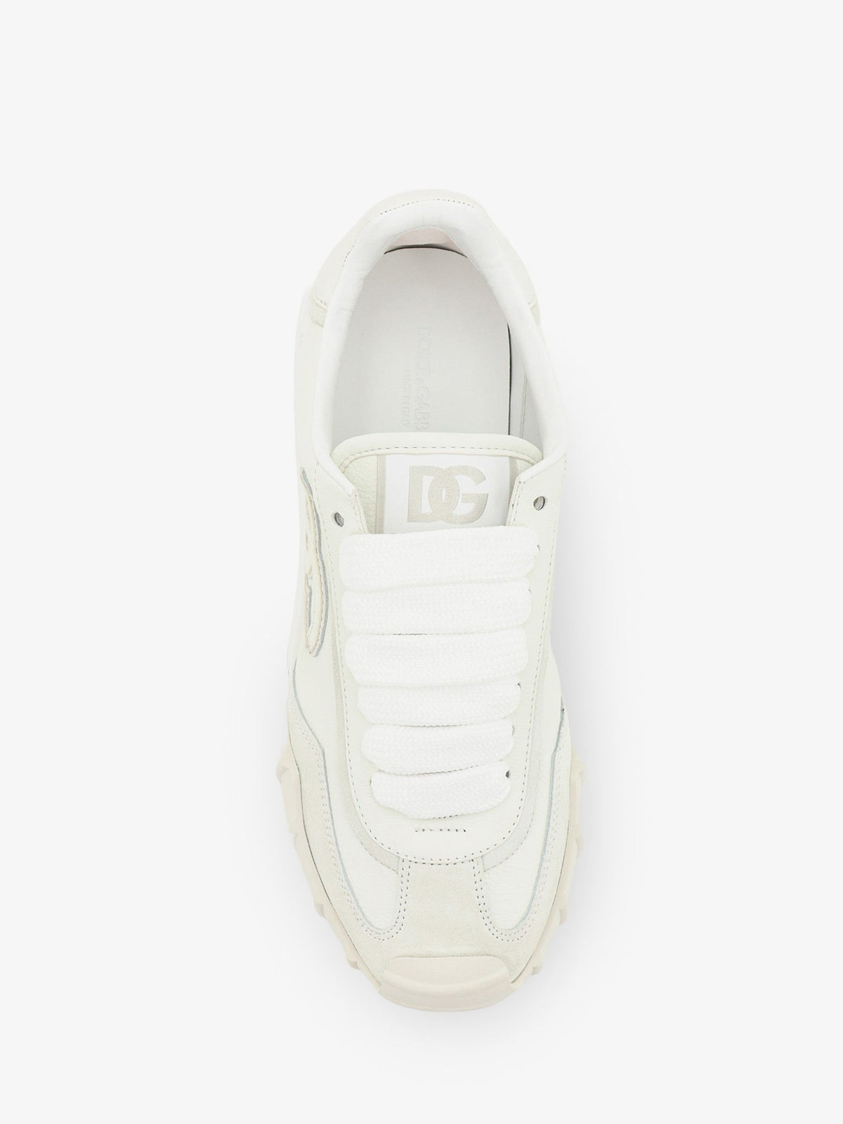 Dolce & Gabbana DG Athletic leather sneakers - Biancoghiaccio
