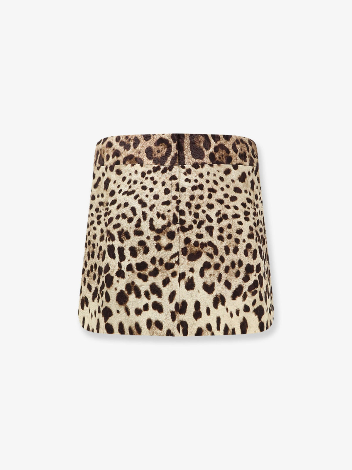 Dolce & Gabbana Cotton, silk and viscose mini skirt with animal motif - Leonew