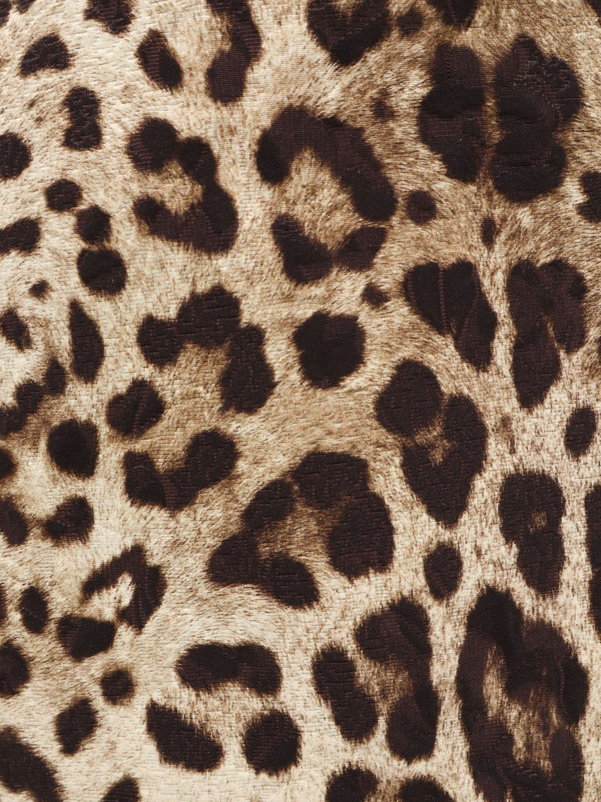 Dolce & Gabbana Cotton, silk and viscose mini skirt with animal motif - Leonew