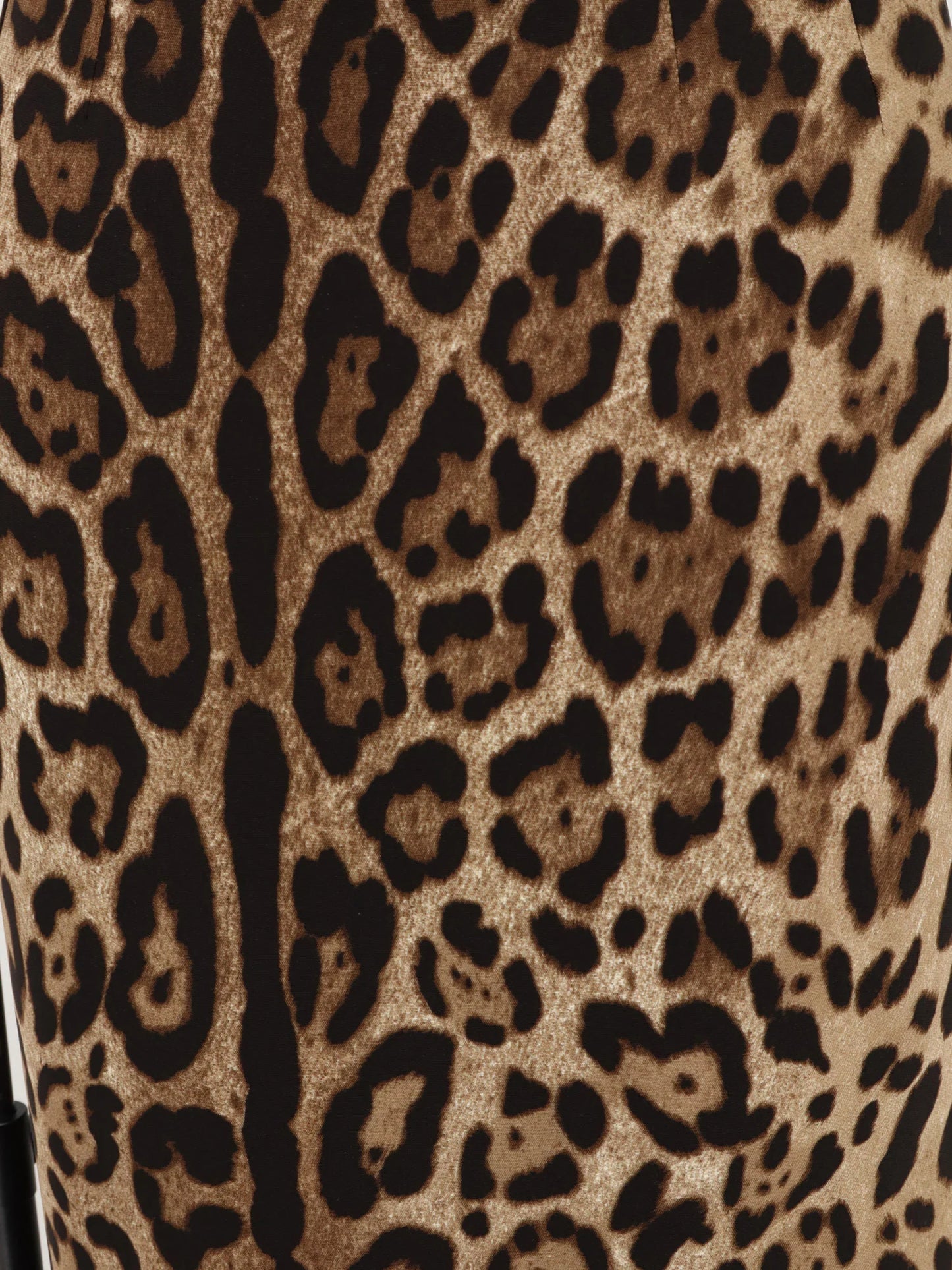 DOLCE & GABBANA - Stretch viscose longuette skirt with animal print