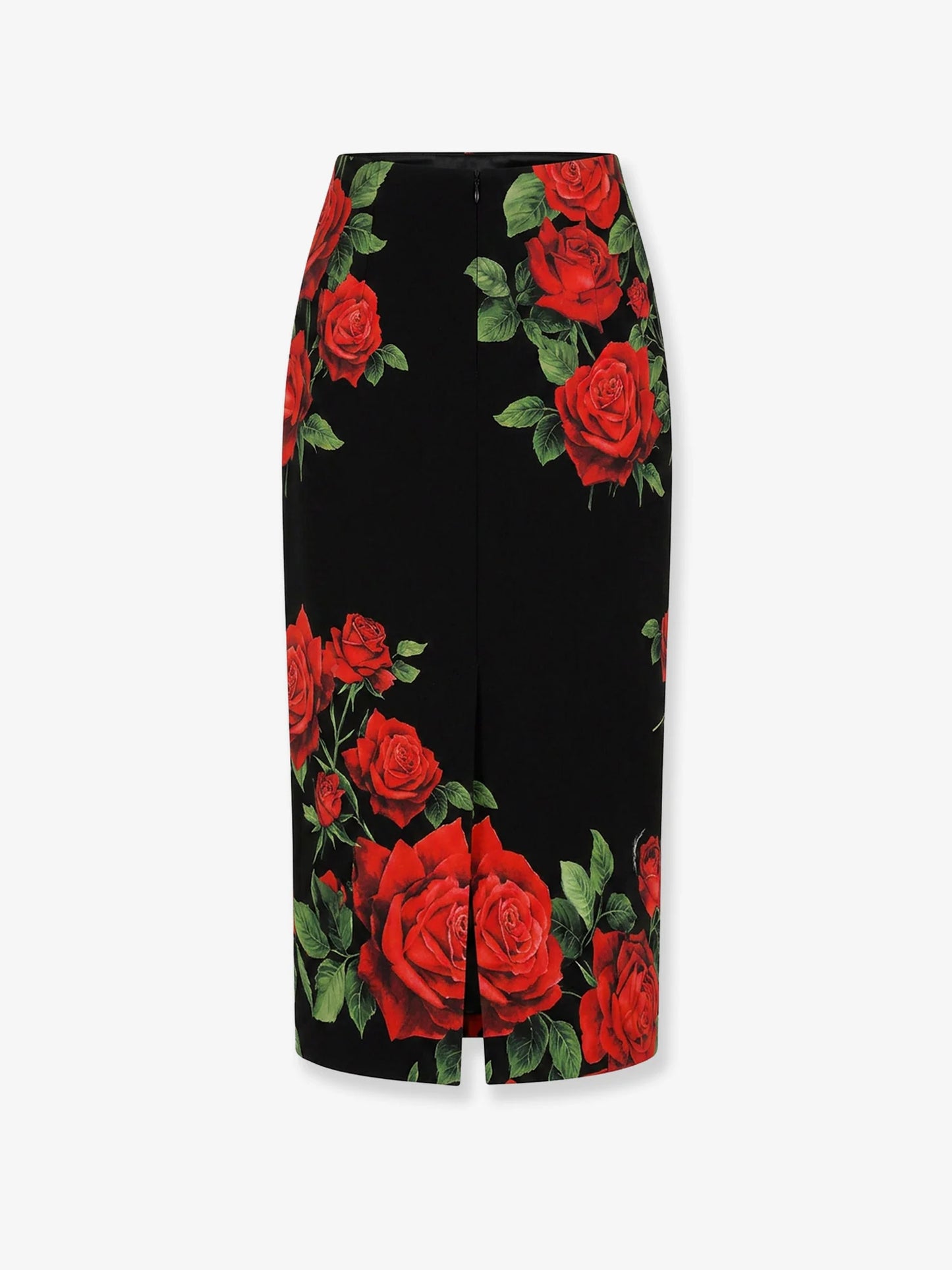 DOLCE & GABBANA - Stretch silk midi skirt