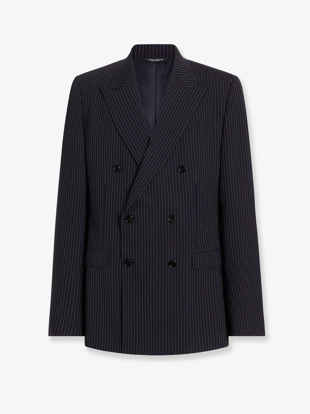 Dolce & Gabbana Martini Light double-breasted pinstriped wool blazer - Rigato