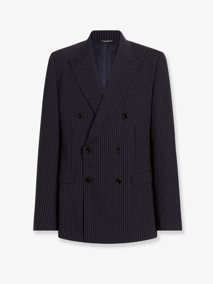 DOLCE & GABBANA - Martini Light double-breasted pinstriped wool blazer