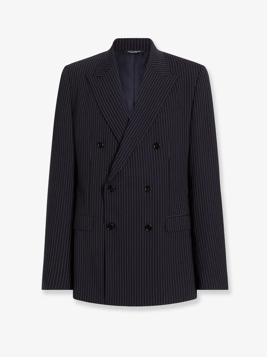 DOLCE & GABBANA - Martini Light double-breasted pinstriped wool blazer