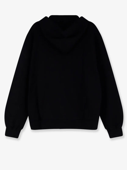DOLCE & GABBANA - Cotton sweatshirt with metal logo patch