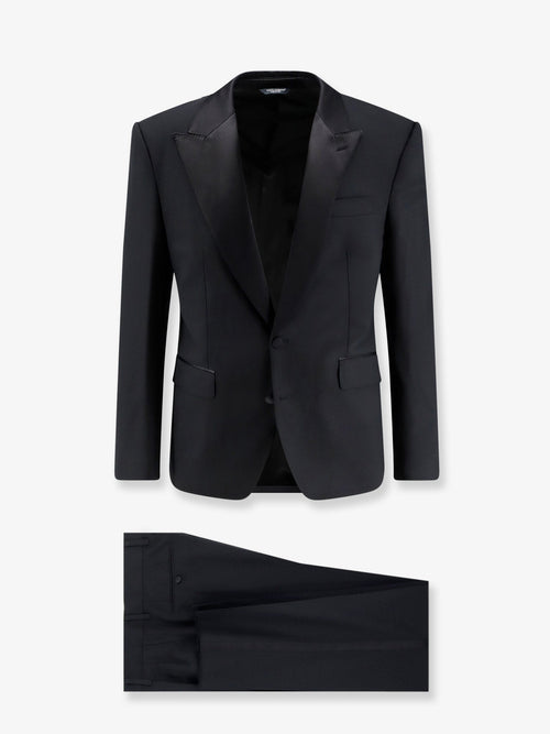 Dolce & Gabbana Sicilia virgin wool and silk blend tuxedo - Nero