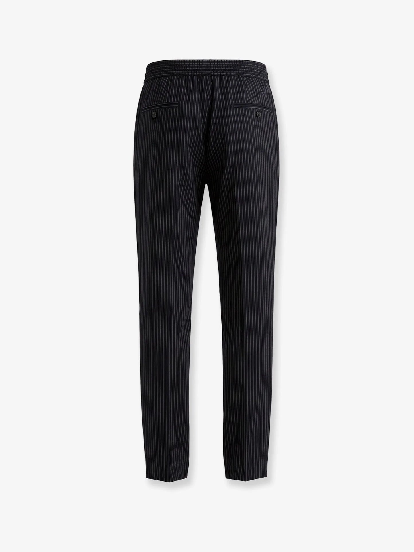 DOLCE & GABBANA - Pinstriped wool jogging trousers