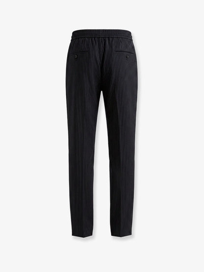 DOLCE & GABBANA - Pinstriped wool jogging trousers