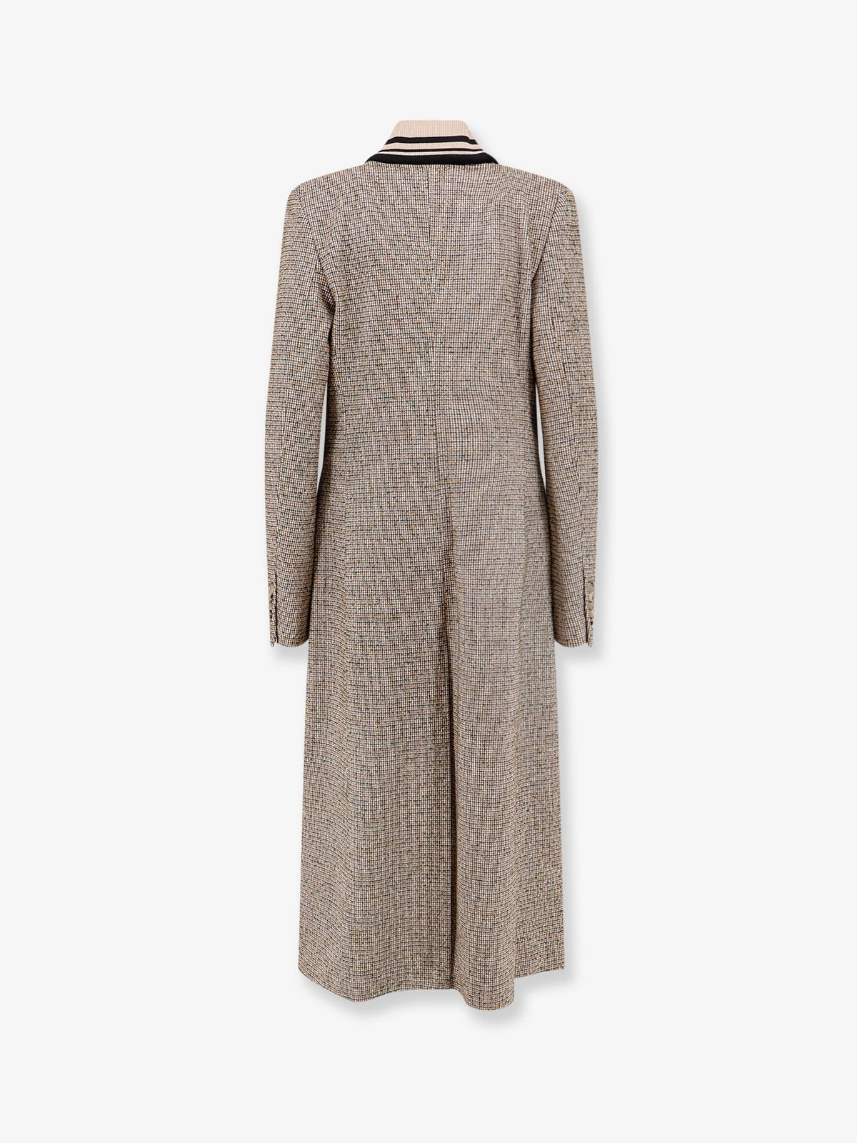 Dries Van Noten Ritt madras cotton blend coat - Tan