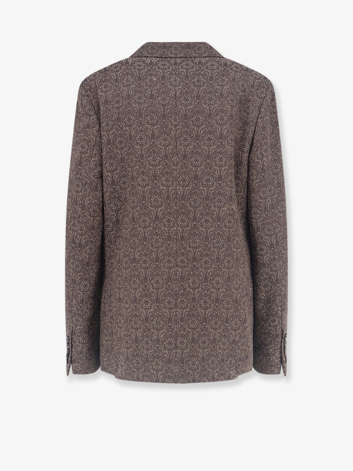 Dries Van Noten Barrysta wool and cotton blazer - Brown