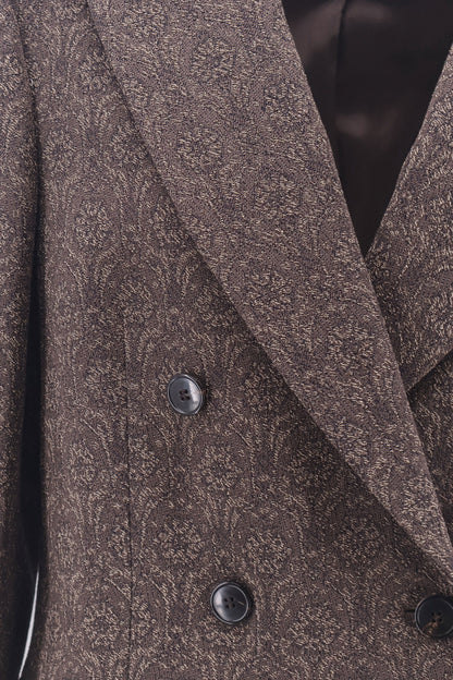 Dries Van Noten Barrysta wool and cotton blazer - Brown