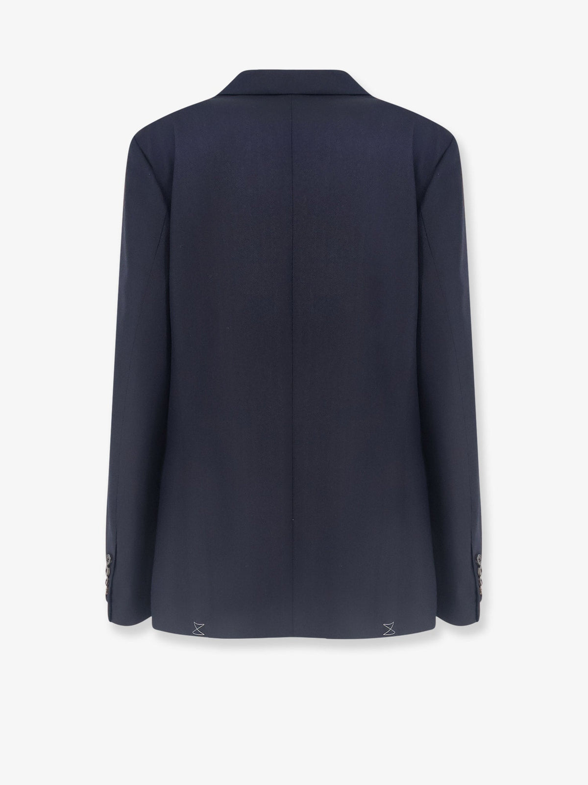 Dries Van Noten Barrysta wool blazer with gold embroidery - Navy