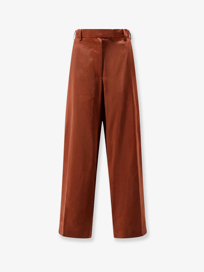 Dries Van Noten Viscose blend trousers - Choco