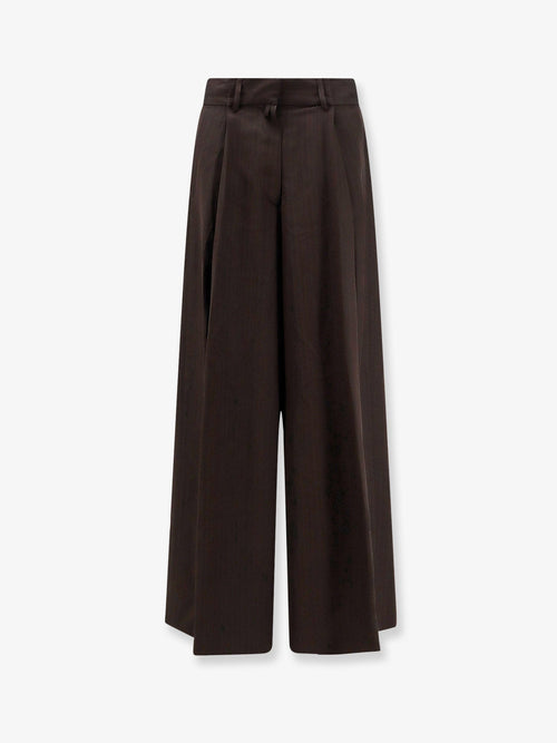 Dries Van Noten Viscose trousers - Brown