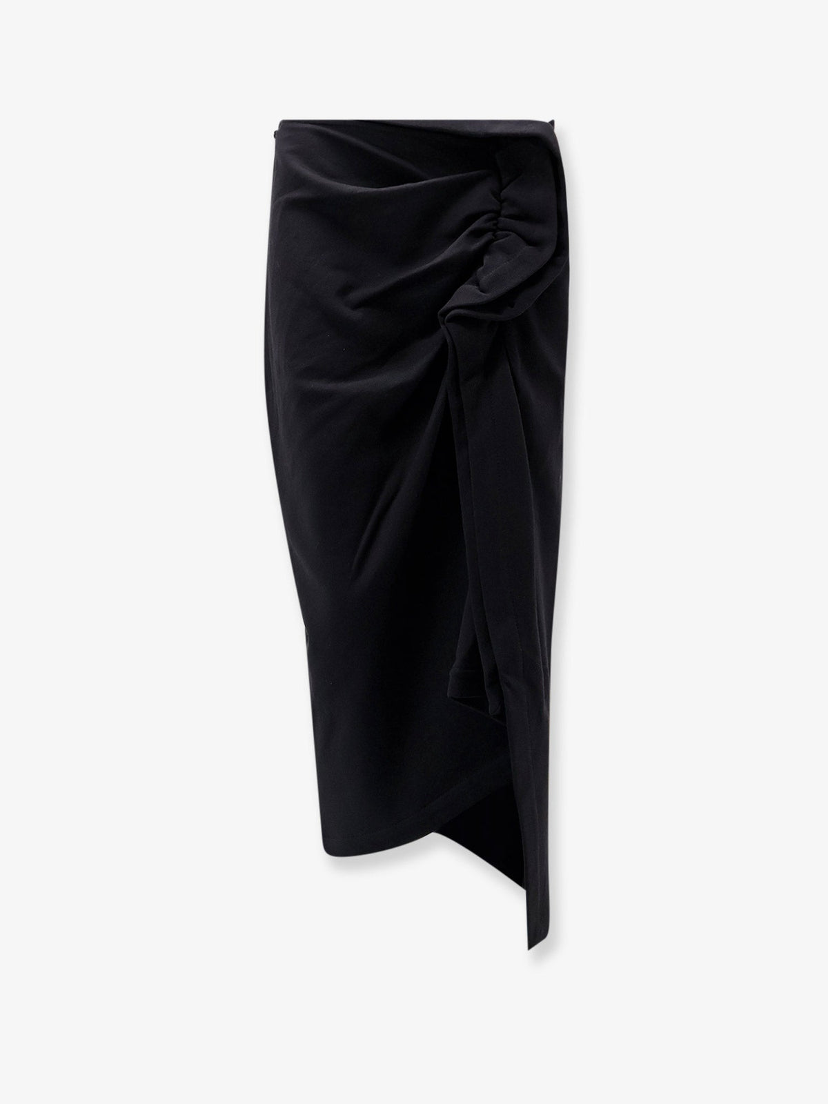 Dries Van Noten Cotton midi skirt - Black