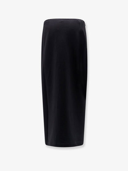 Dries Van Noten Cotton midi skirt - Black
