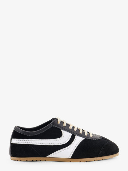 Dries Van Noten Low-Top suede sneakers - Blackwhite