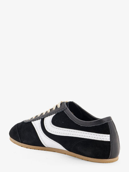 Dries Van Noten Low-Top suede sneakers - Blackwhite