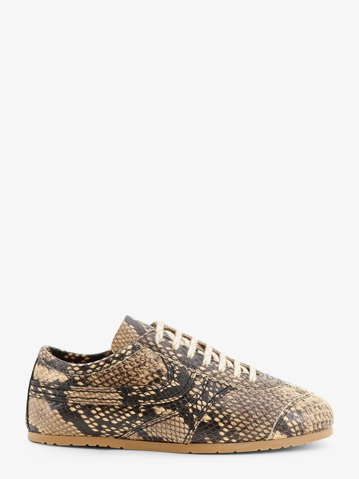 Dries Van Noten Low-Top Animal Pattern Sneakers - Beige