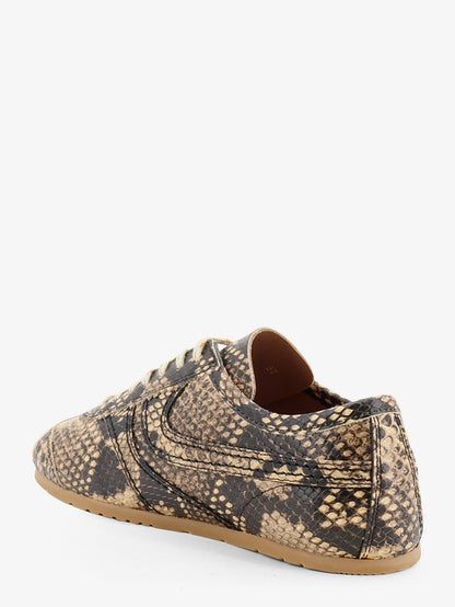 Dries Van Noten Low-Top Animal Pattern Sneakers - Beige