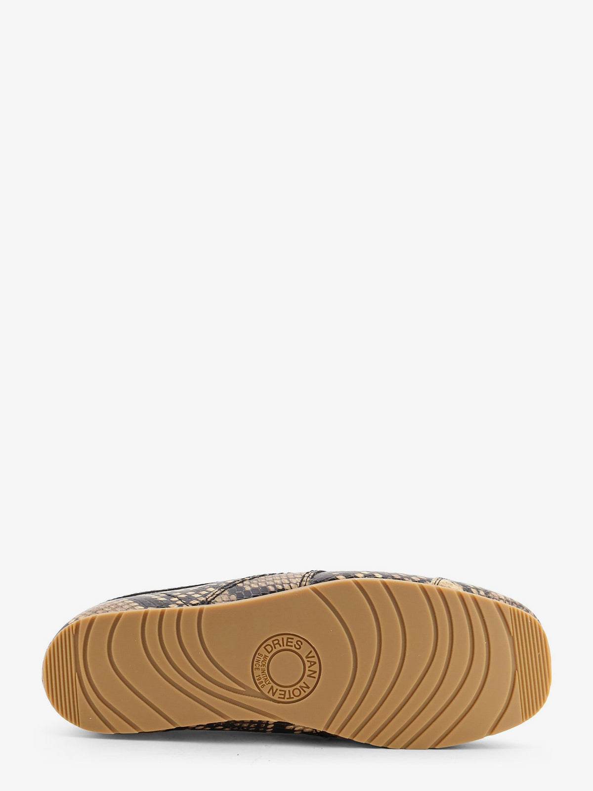 Dries Van Noten Low-Top Animal Pattern Sneakers - Beige